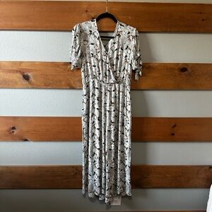 Floral Print Wrap Jumpsuit